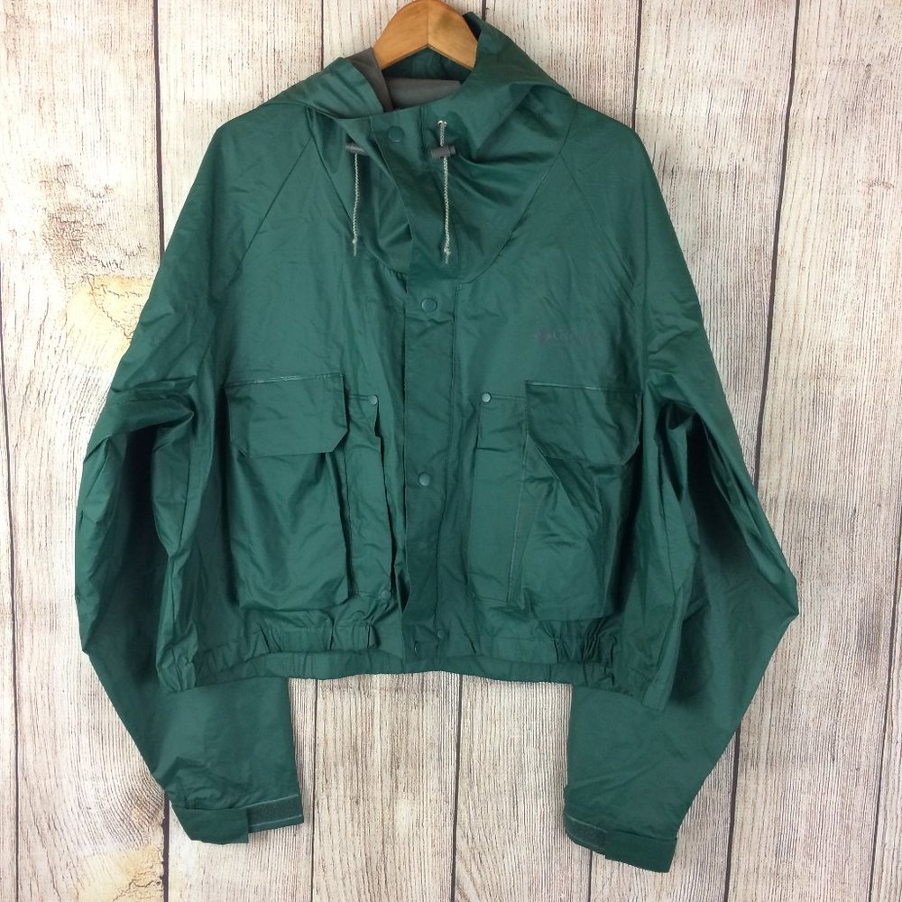 Columbia Men's Green Radial Sleeve Rain Jacket XXL